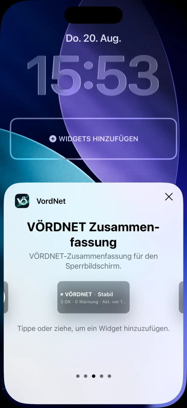 Sperrbildschirm — VÖRDNET
