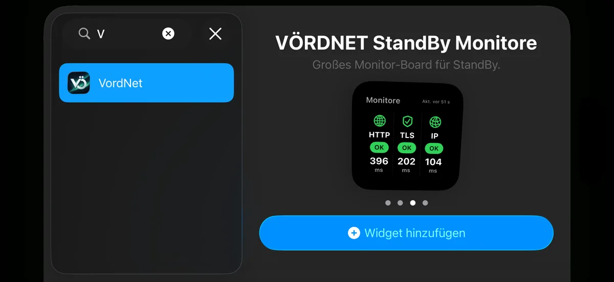 StandBy-Modus — VÖRDNET