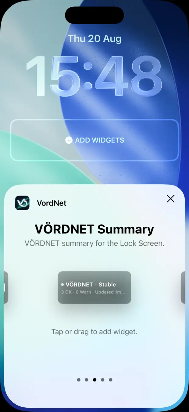 Lock Screen — VÖRDNET
